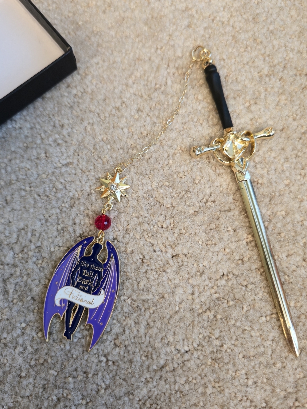 Fourth Wing Dragon Bookmark, Fantasy Sword Bookmark, Book Marks for Reading Men